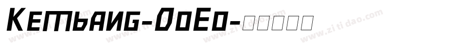 Kembang-0oEo字体转换