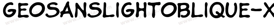GeosanslightOblique-XZLg字体转换