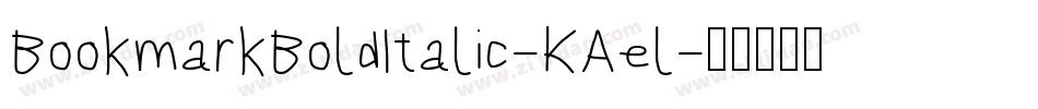 BookmarkBoldItalic-KAel字体转换