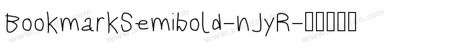 BookmarkSemibold-nJyR字体转换