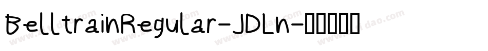 BelltrainRegular-JDLn字体转换