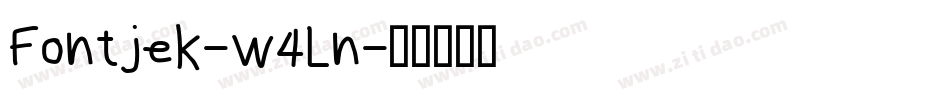 Fontjek-w4Ln字体转换