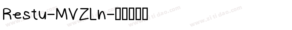 Restu-MVZLn字体转换