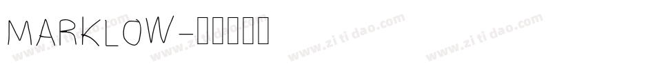 MARKLOW字体转换