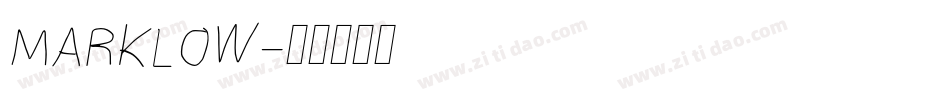 MARKLOW字体转换