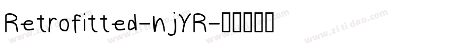 Retrofitted-njYR字体转换