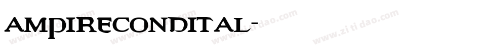 ampirecondital字体转换