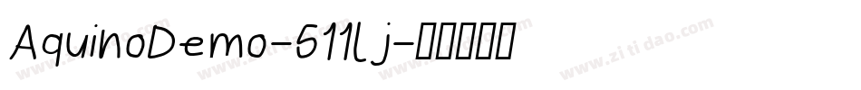 AquinoDemo-511lj字体转换