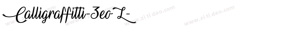 Calligraffitti-3eoL字体转换
