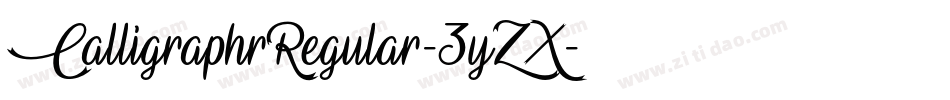 CalligraphrRegular-3yZX字体转换
