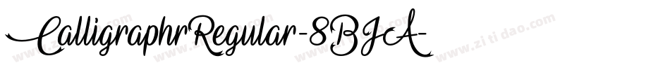 CalligraphrRegular-8BJA字体转换