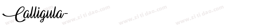 Calligula字体转换
