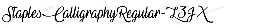 StaplesCalligraphyRegular-L3JX3字体转换