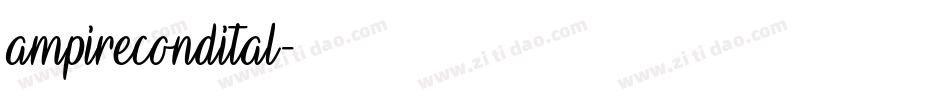 ampirecondital字体转换