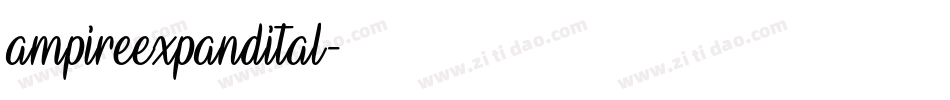 ampireexpandital字体转换