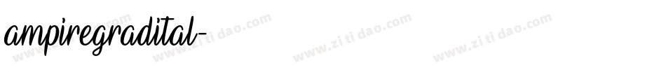 ampiregradital字体转换