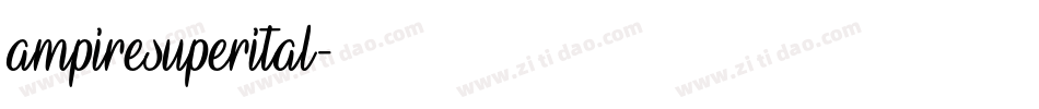 ampiresuperital字体转换