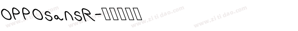 OPPOsansR字体转换