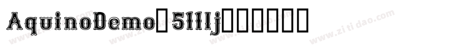 AquinoDemo-511lj字体转换