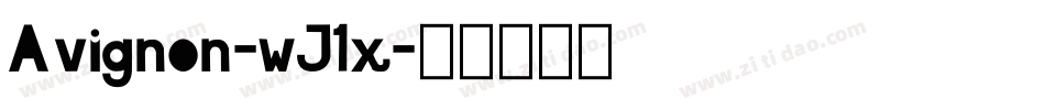Avignon-wJ1x字体转换