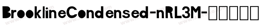 BrooklineCondensed-nRL3M字体转换