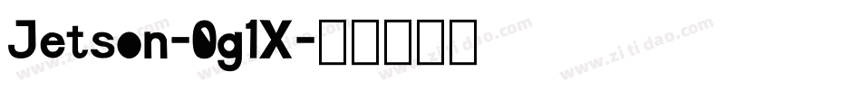 Jetson-0g1X字体转换