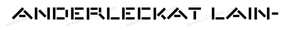 VanderleckatPlain字体转换