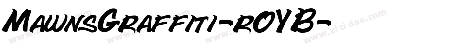 MawnsGraffiti-r0YB字体转换