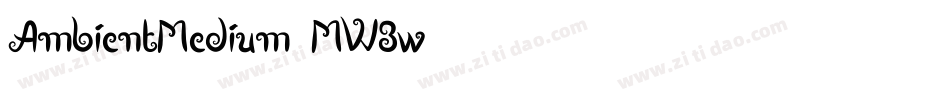 AmbientMedium-MW3w字体转换