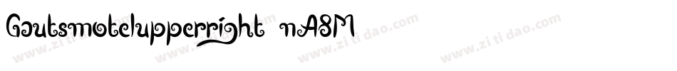 Gautsmotelupperright-nA8M字体转换
