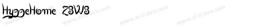 HyggeHome-Z3W3字体转换 HyggeHome-Z3W3字体转换