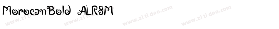 MorocanBold-ALR8M字体转换