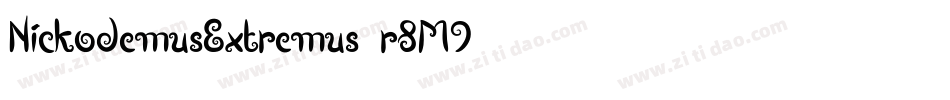 NickodemusExtremus-r8M9字体转换