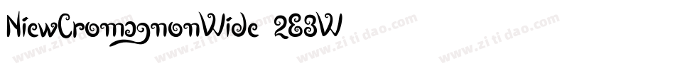 NiewCromagnonWide-2E3W字体转换
