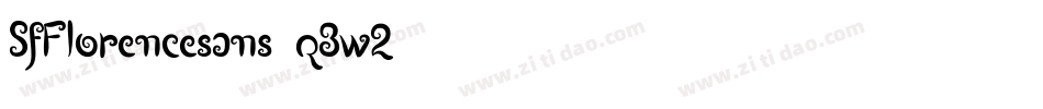 SfFlorencesans-q3w2字体转换 SfFlorencesans-q3w2字体转换
