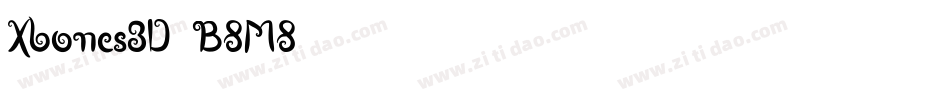 Xbones3D-B8M8字体转换 Xbones3D-B8M8字体转换