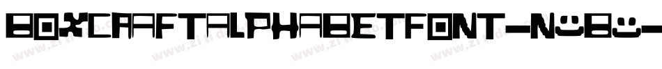 BoxcraftAlphabetFont-n3B0字体转换