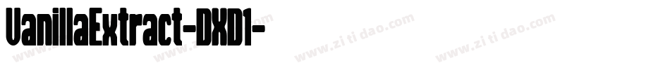VanillaExtract-DXD1字体转换