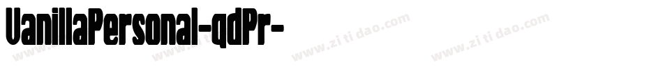 VanillaPersonal-qdPr字体转换