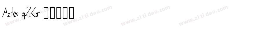 Aztec-qZGr字体转换