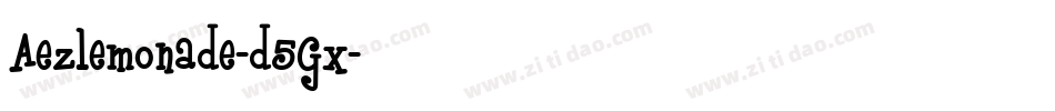 Aezlemonade-d5Gx字体转换