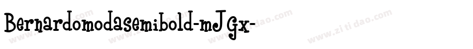 Bernardomodasemibold-mJGx字体转换
