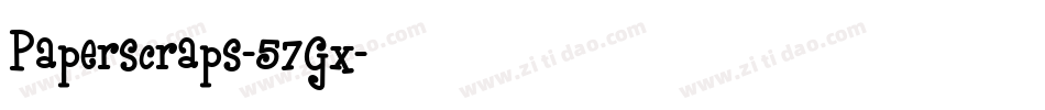 Paperscraps-57Gx字体转换