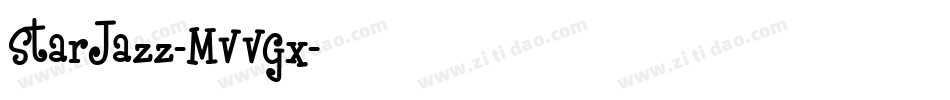 StarJazz-MVVGx字体转换