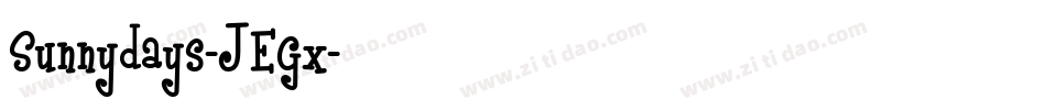 Sunnydays-JEGx字体转换