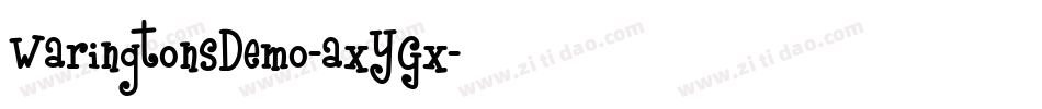 WaringtonsDemo-axYGx字体转换