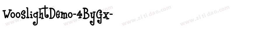 WooslightDemo-4ByGx字体转换