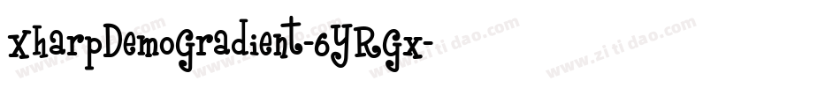 XharpDemoGradient-6YRGx字体转换