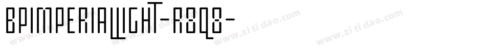BpimperialLight-r8q8字体转换