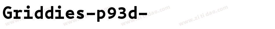 Griddies-p93d字体转换